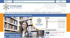 Desktop Screenshot of coosbaylibrary.org